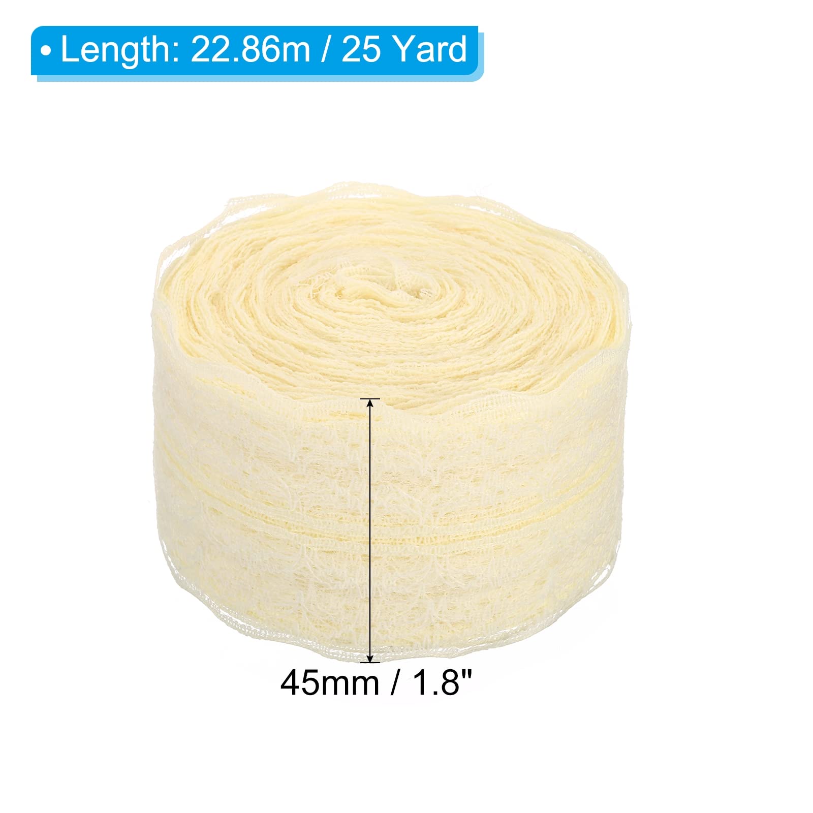 PATIKIL 1.8 Inch Wide 25 Yards Lace Trim Ribbon - Image 2