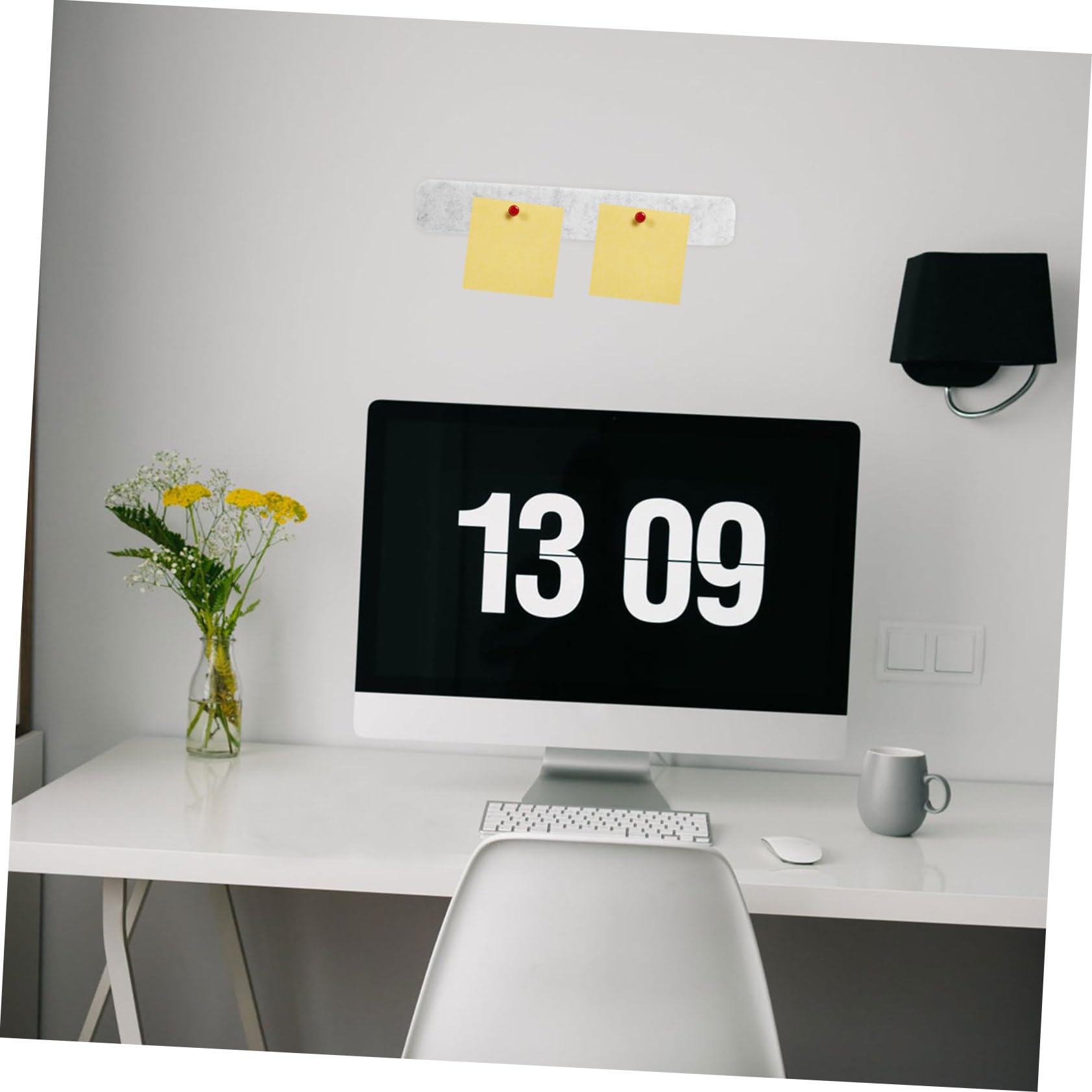 Housoutil 8pcs Pin Board Walls Black Classroom Bulletin Board Decor Hanging Letter Mural Bulletin Board Decorations Board for Wall Notice Fabric Bulletin Boards Home Office Accessories Felt