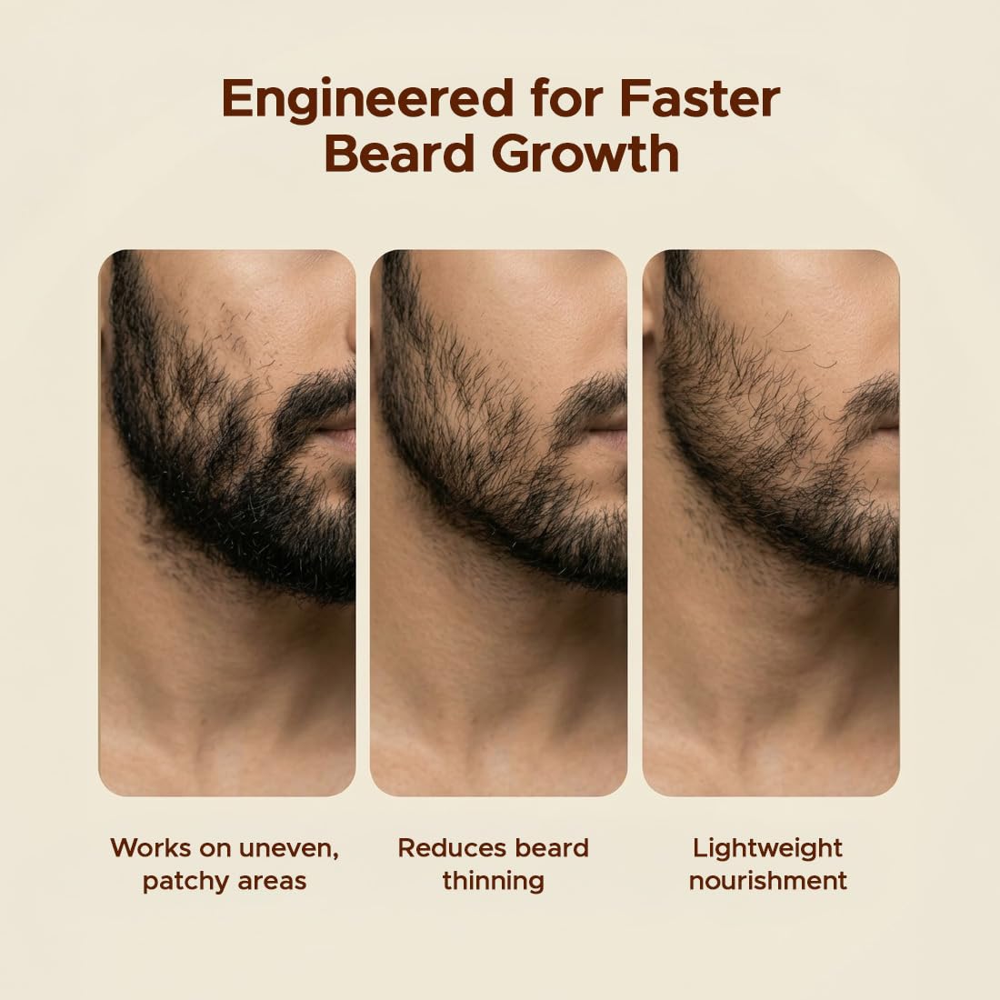 The Man Company 100% Natural Beard Oil - 50 ml with Almond & Thyme for Faster, Thicker & Longer Beard | Best Beard Growth Oil for Man, Nourishes & Strengthens Uneven Patchy Beard 3