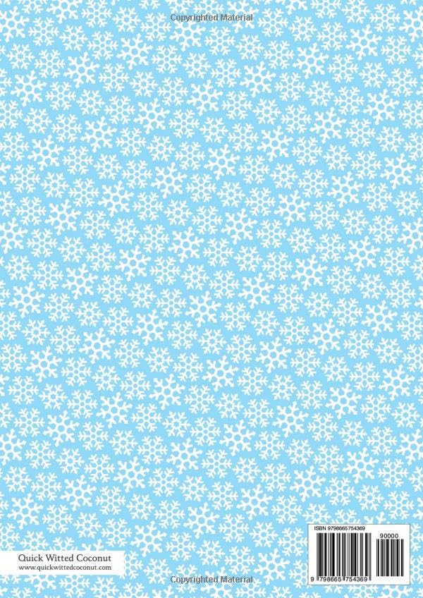 Snowflake Notebook - Lined Pages - A4 - Christmas: (Ice Blue Edition) Fun notebook 192 lined pages (A4 / 8.27x11.69 inches / 21x29.7cm) - Image 2