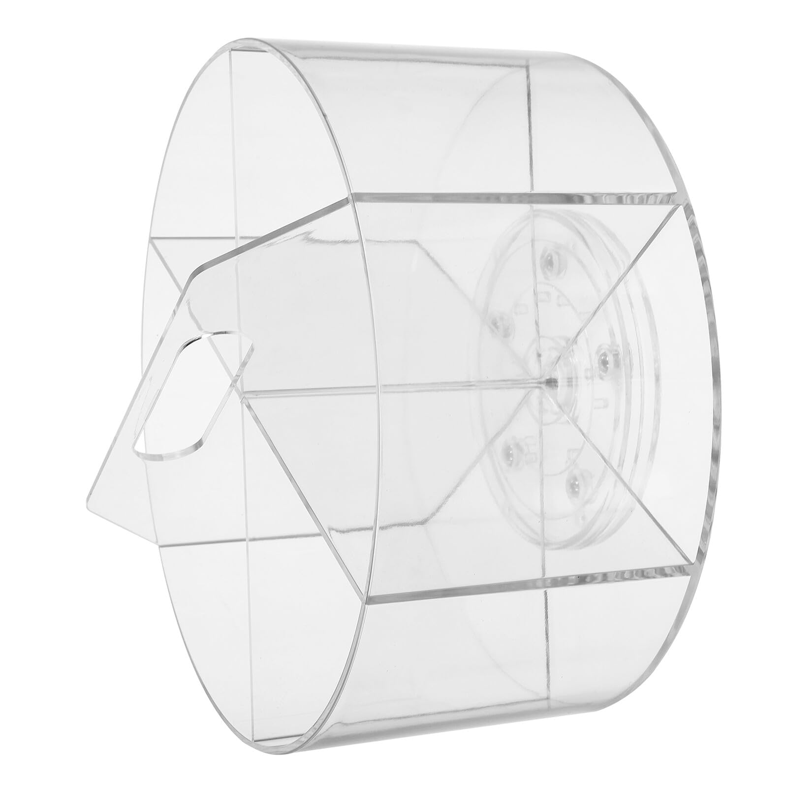 Porta Penne Girevole da Scrivania in Acrilico 6 Slot | Design Moderno ed Elegante, Organizzazione Ordinata per Articoli da Scrivania, Struttura Trasparente