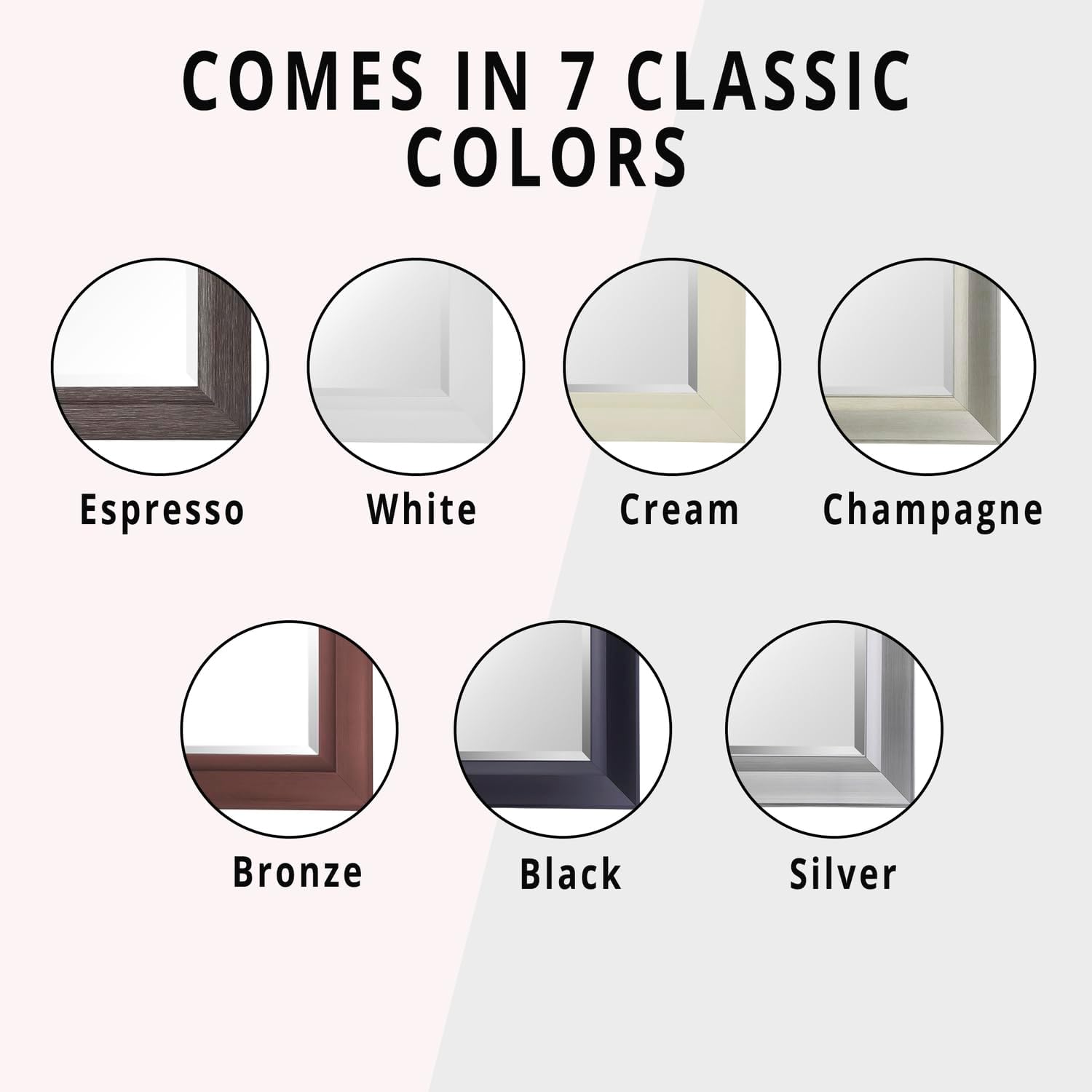 Naomi Home Full Length Floor Mirror 66"×32" – Large Standing Mirror for Bedroom, Dressing Room, or Entryway – Leaning or Wall-Mounted Oversized Mirror for Women, Home Décor & Vanity Use