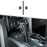 Jimen Compatible with Ford F150 2009-2014, 3PCS Gear Shift Knob Cover Trim Overlay (Carbon Fiber)