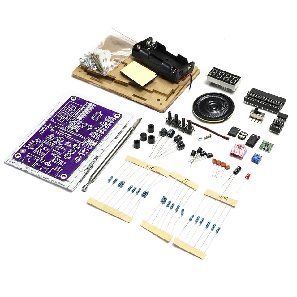DUTTY DIY Radio assembly kit,FM frequency modulation circuit board production, Clear - Image 2