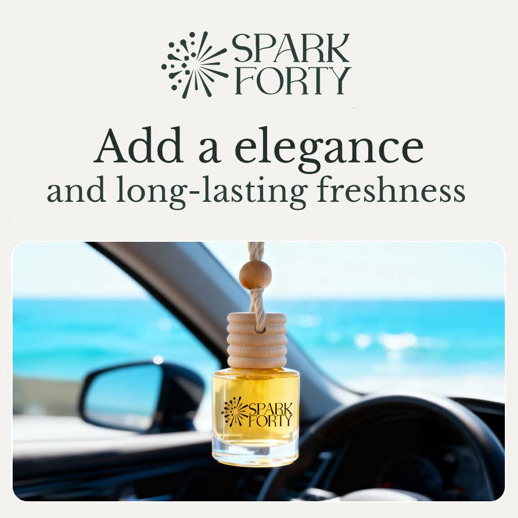 Ocean Car Perfume Car Air Freshener 30-Day Luxury Essential Oil Cologne Scent Gift Set for Men Women Auto — view 5