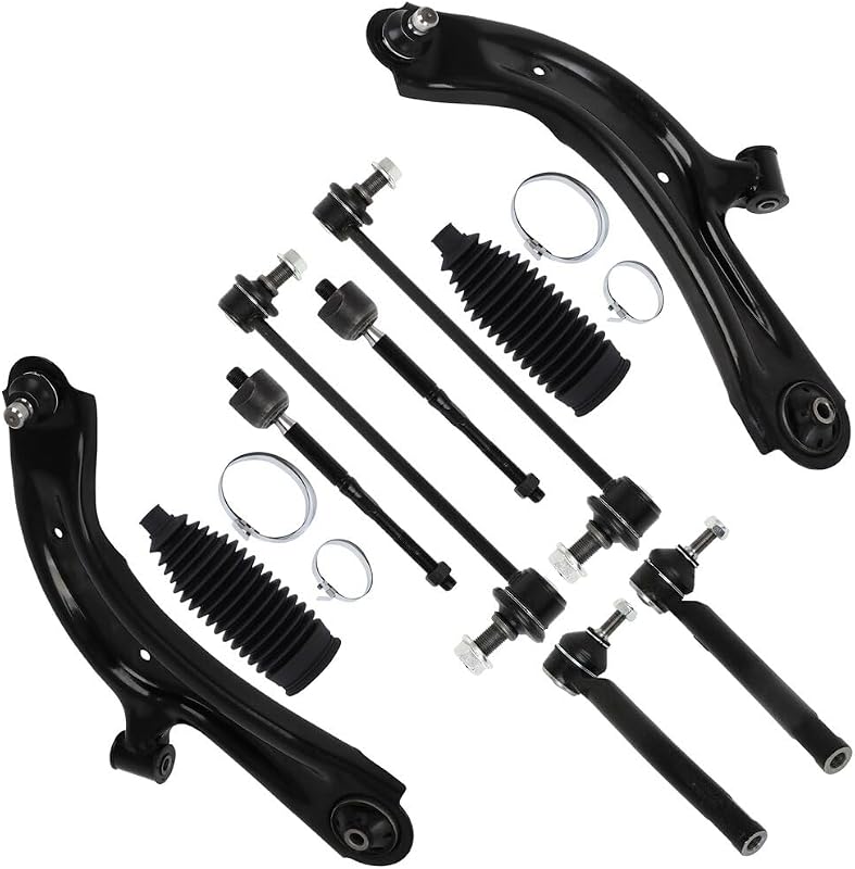 Kit de suspensão dianteira SCITOO com braços inferiores, pivôs, terminais, bieletas e coifas – 10 peças