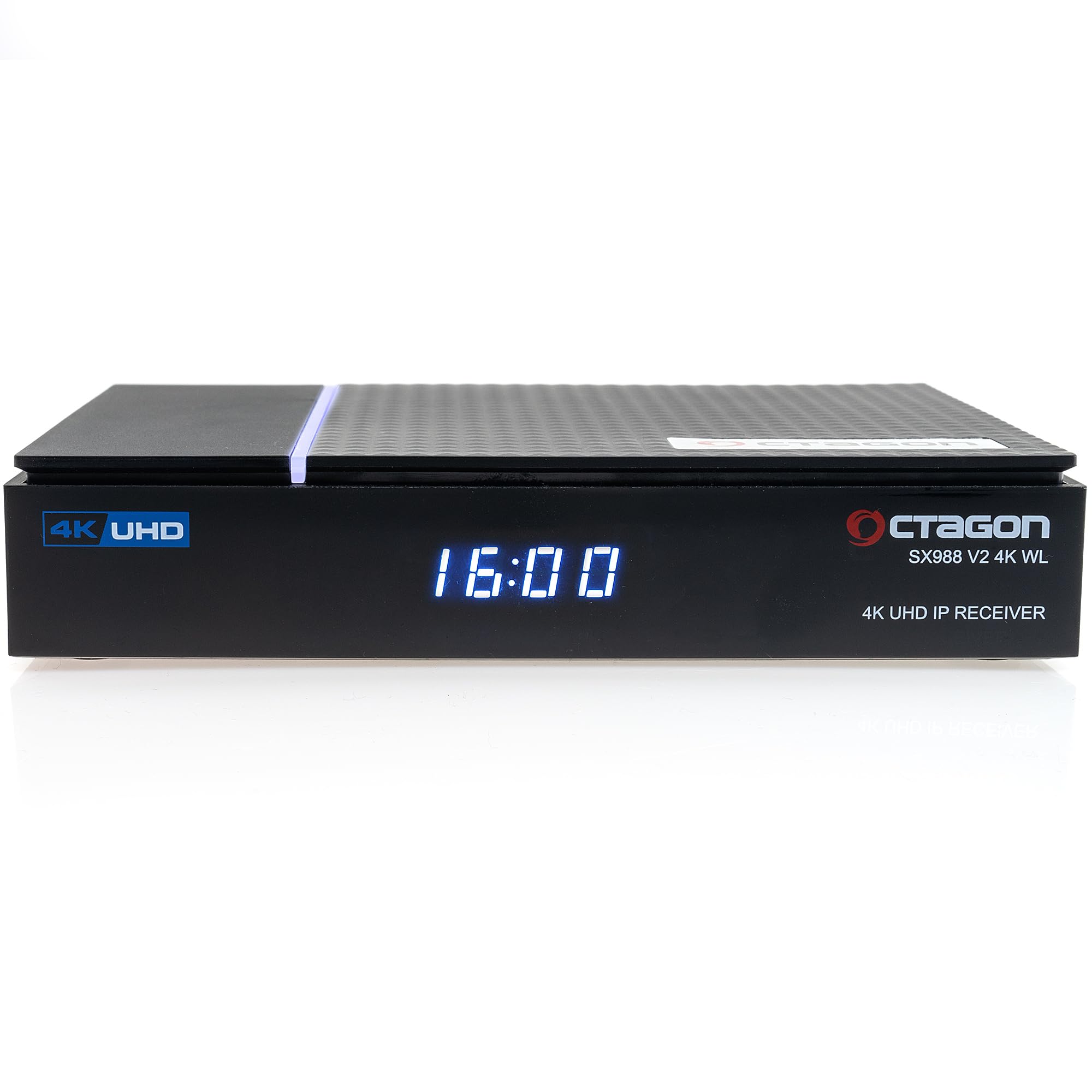 Octagon SX988 V2 4K UHD Linux Smart TV Receiver für Fernseher mit WLAN WiFi, TV Box, LAN, Mediathek, YouTube, Internet Radio, HDMI CEC, E2 Multiroom Client System