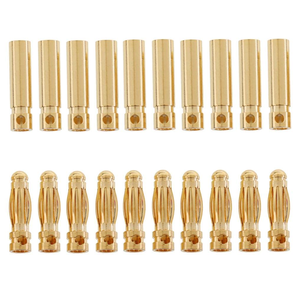 ATORSE 10 Pairs 3.0Mm Gold-Plated Banana Plug Connector DIY Rc Battery Esc Motor-image-16