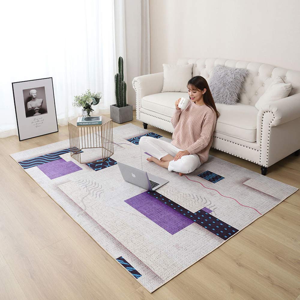 Tapis imprimé 3D Petit et Frais Maison anti-glisse salon Mc-03