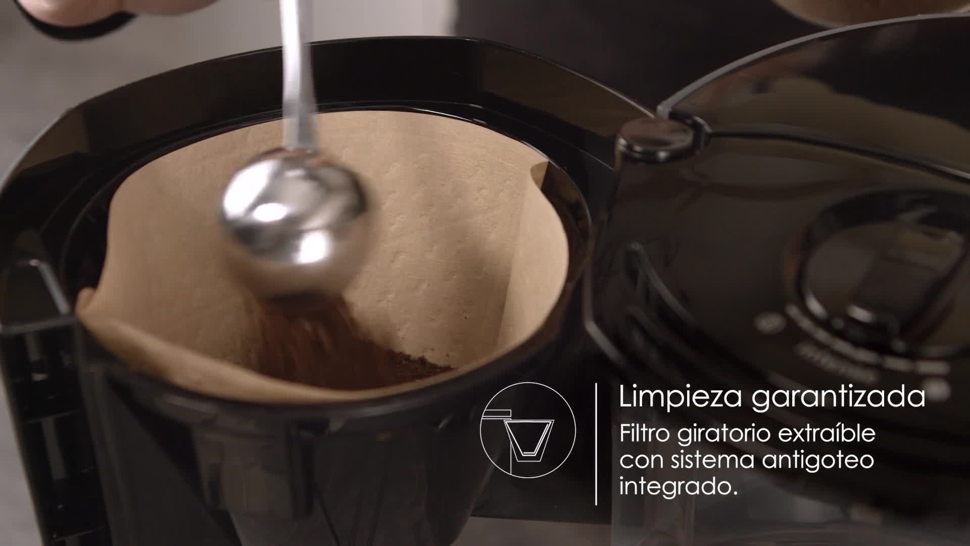 Melitta Enjoy Therm Cafetera de Filtro con Jarra Isotérmica, Negro/Rojo - Imagen 8