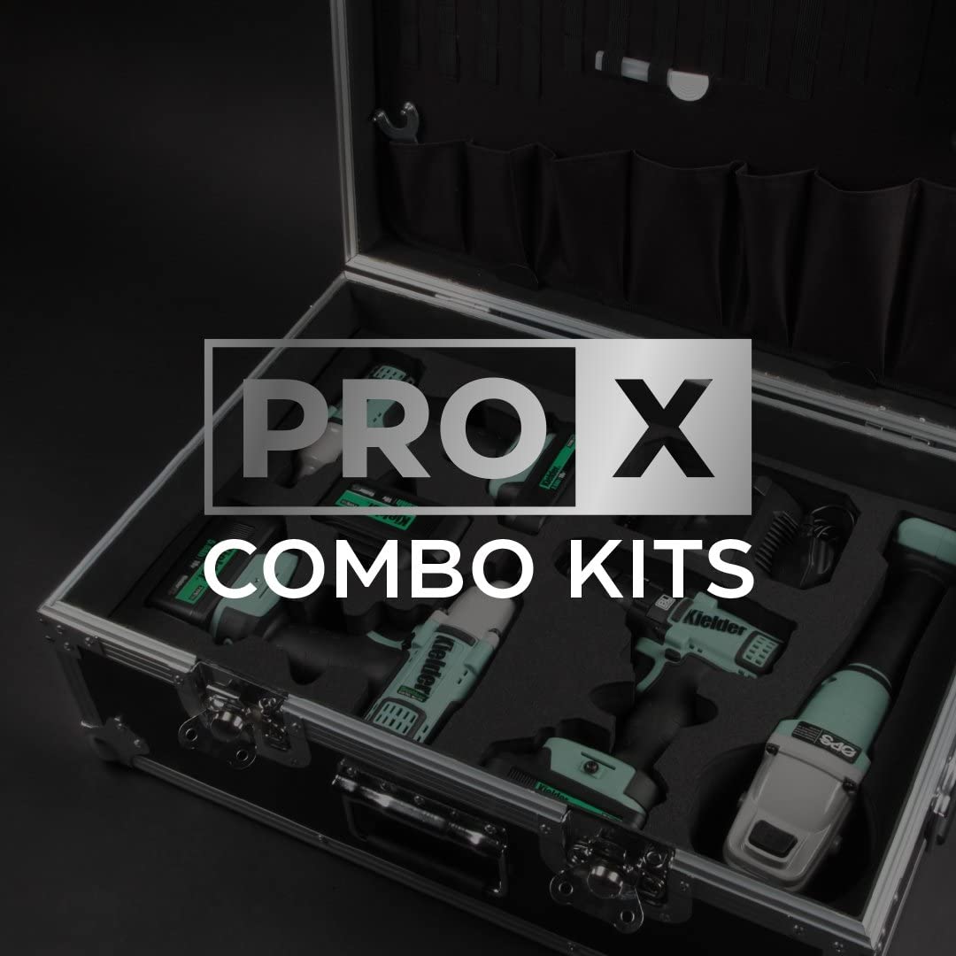 Kielder KWT-008 TYPE18 PRO-X Combo Kit, zawiera 4 x 18 V bezprzewodowe narzędzia bezszczotkowe, 4 x baterie i ładowarkę