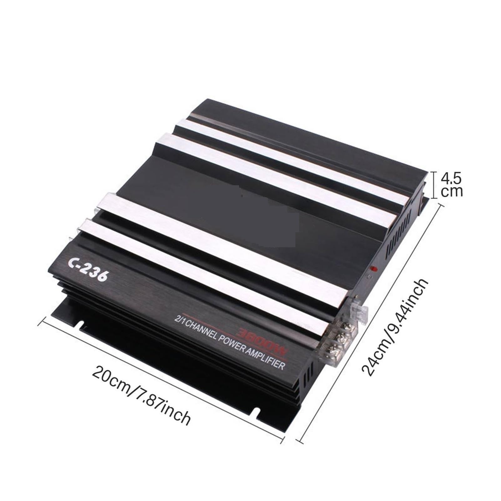 380. 0W 12V. Wzmacniacz samochodowy Multichanel Mocny samochód Audio Subwoofer aluminium Alloy Pojazd Stereo AMP Sound Wzmacniacze
