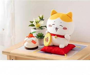 Amazon.co.jp: ちいかわ ぬいぐるみ ハチワレぬいぐるみ 招き猫