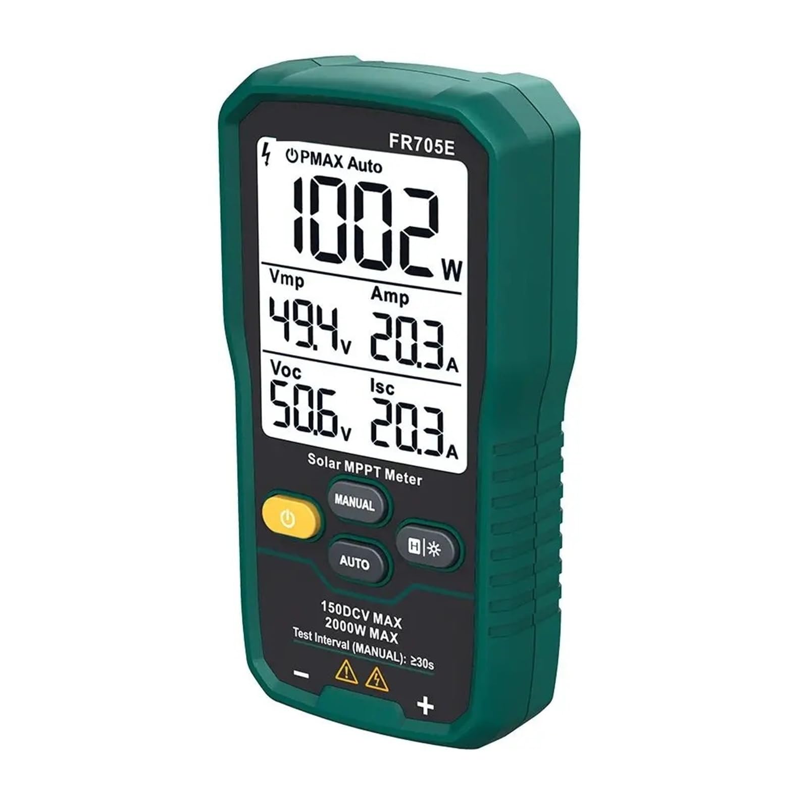 Analizador de calidad de energía, Analizador de energía Solar, probador MPPT, protección inversa, medidor potencia mantenimiento del automática