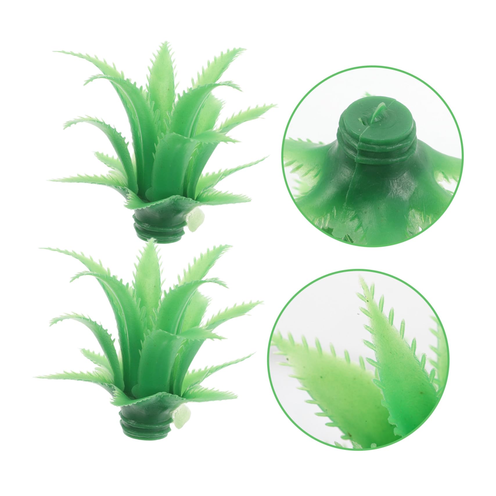ABOOFAN 75 Piezas Hojas De Piña Simuladas Hojas De Flores Artificiales Verde El Plastico