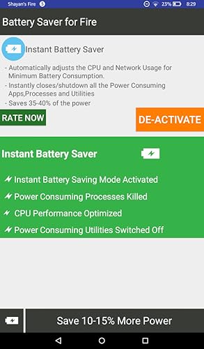 Battery Saver for Kindle Fire Tablets
