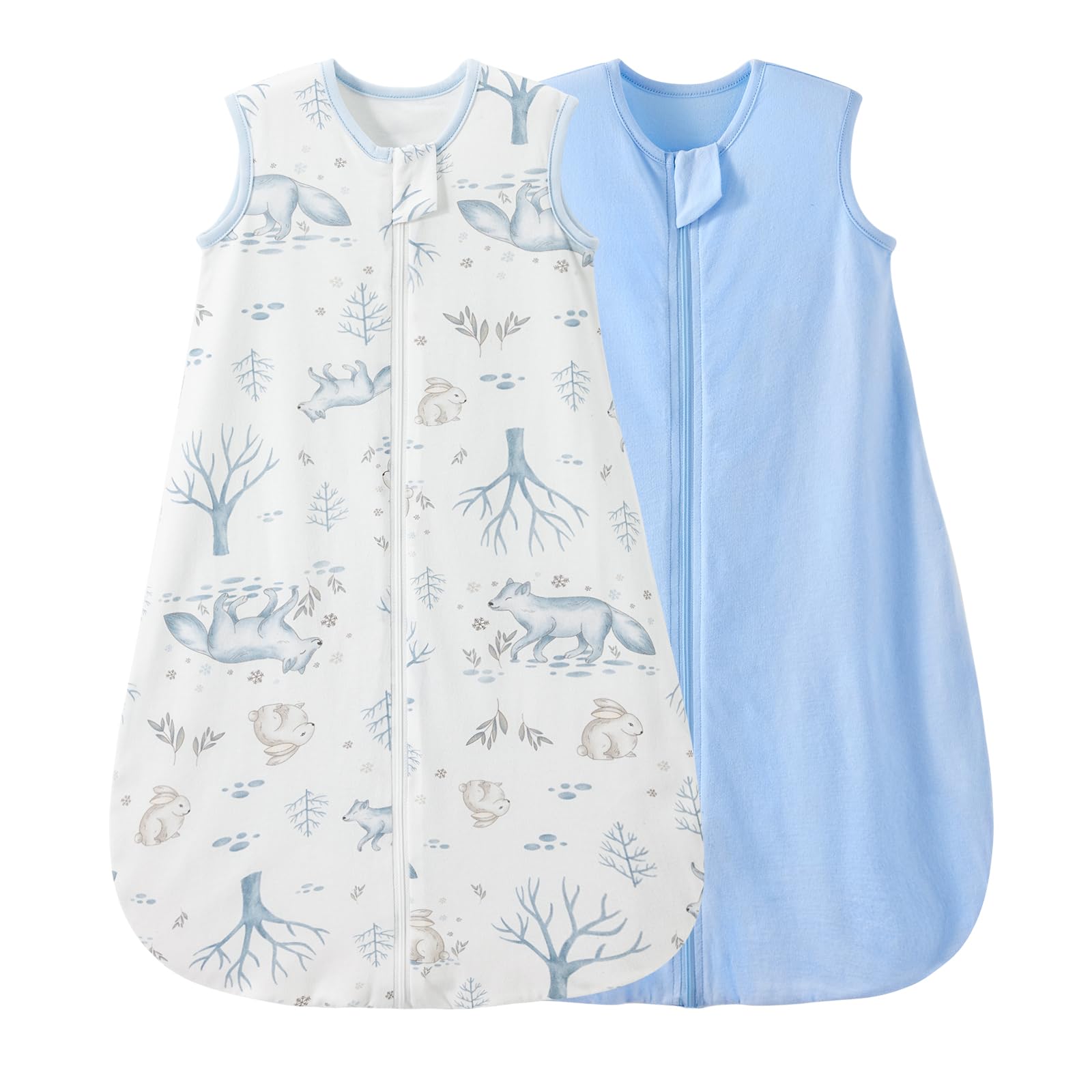 Duomiaomiao Baby Sleeping Bag 2 Pack 1.0 Tog Sleep Sack