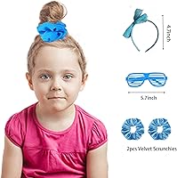 Vista 3 de Girls 80s Outfit Costume Accessories 7pcs 70s 1980s 90s Costumes