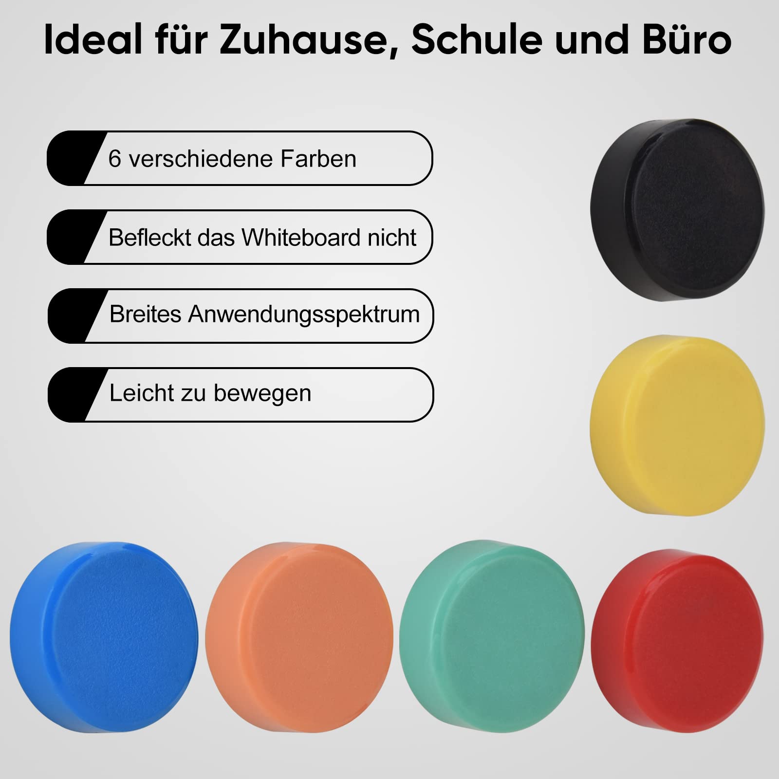 Bunte Magnetleisten-Set – 6 Farben, Je 20 Cm, Für Whiteboard, Kühlschrank & Pinnwand
