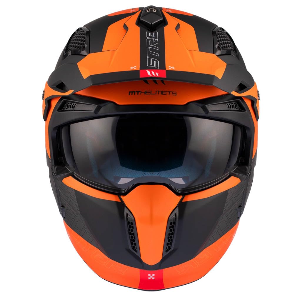 Casco MT Streetfighter SV Totem B4 Mate | Casco de Moto Street Café Racer | Unisex Helmets