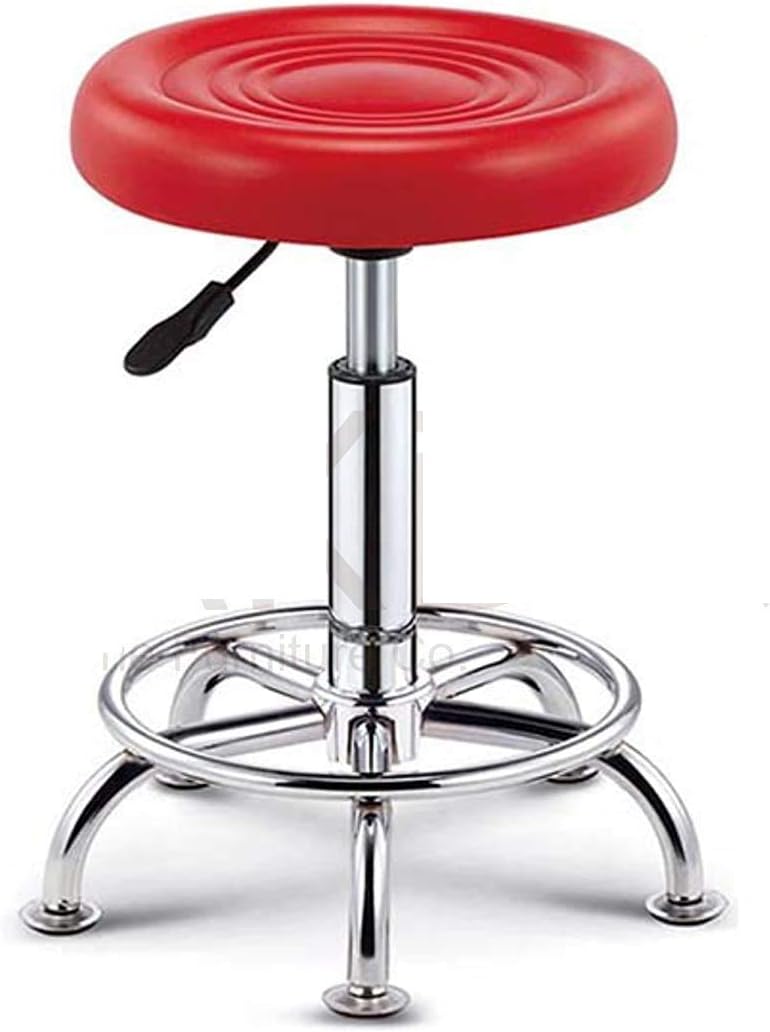 Lakdi Doctor Stool for Offices, Students & Computer Lab (Red)