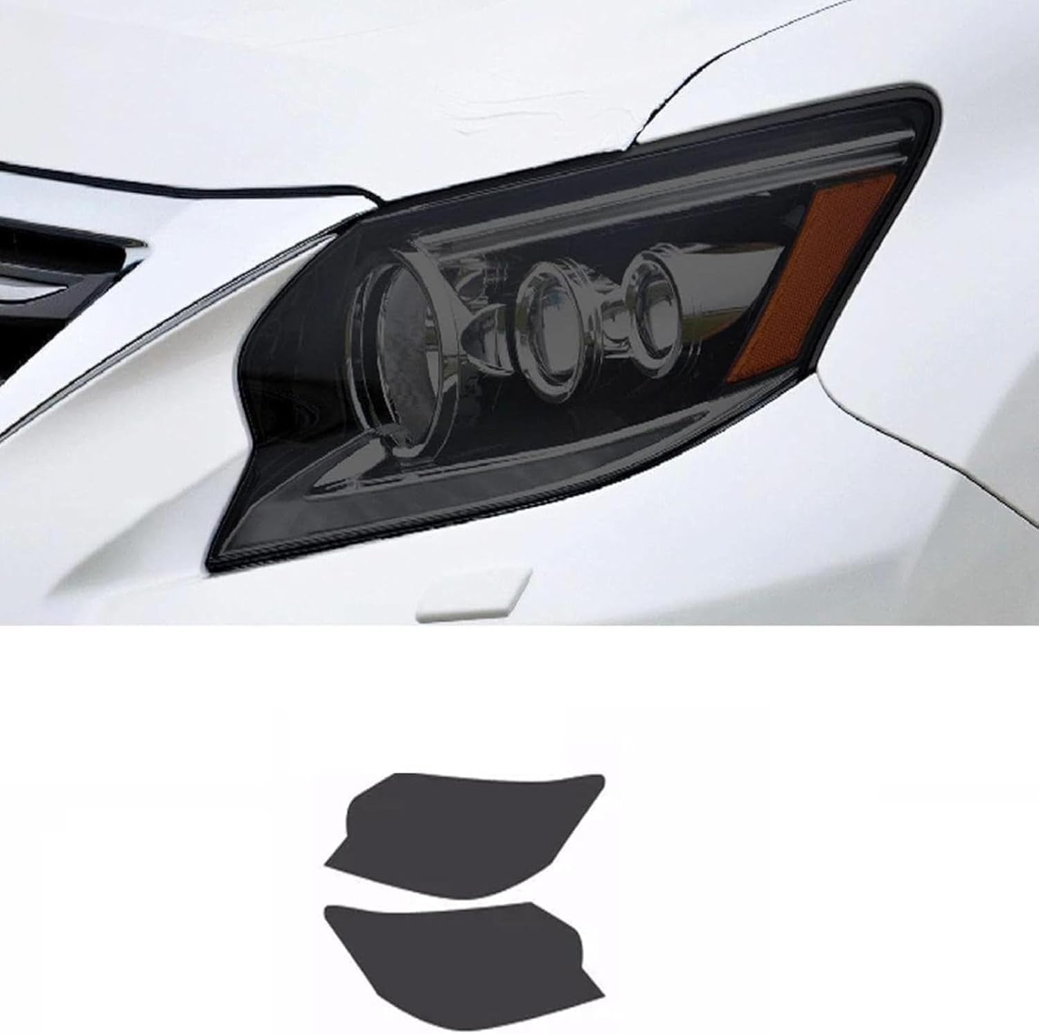 Samlng Blackened Car Front Light Film For Lexus Gx Gx460 2014-2020 Transparent Car Headlight Anti Scratch Protection Film Transparent Tpu Sticker