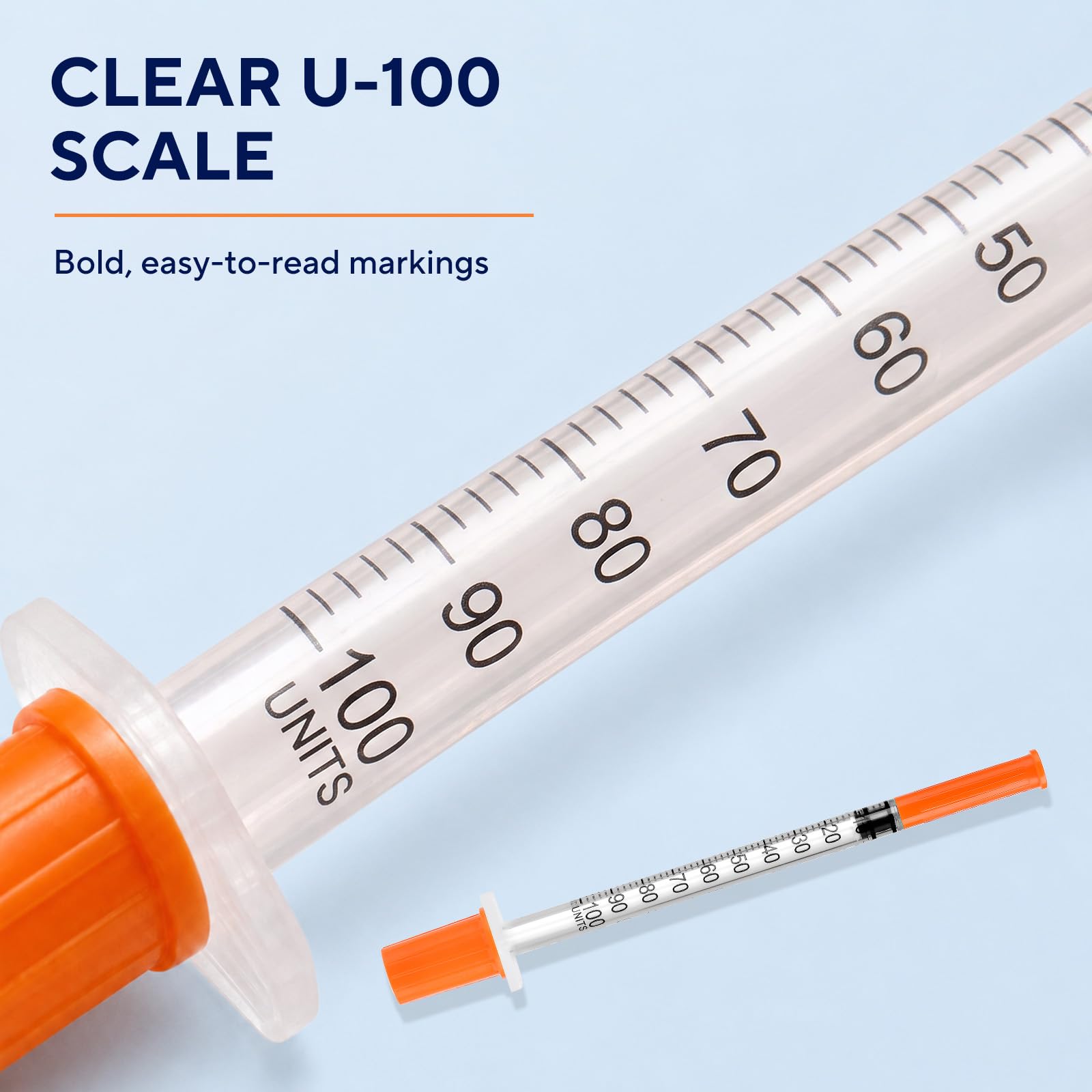 U-100 Syringes - 30 Pack, 1ml, 31G -6