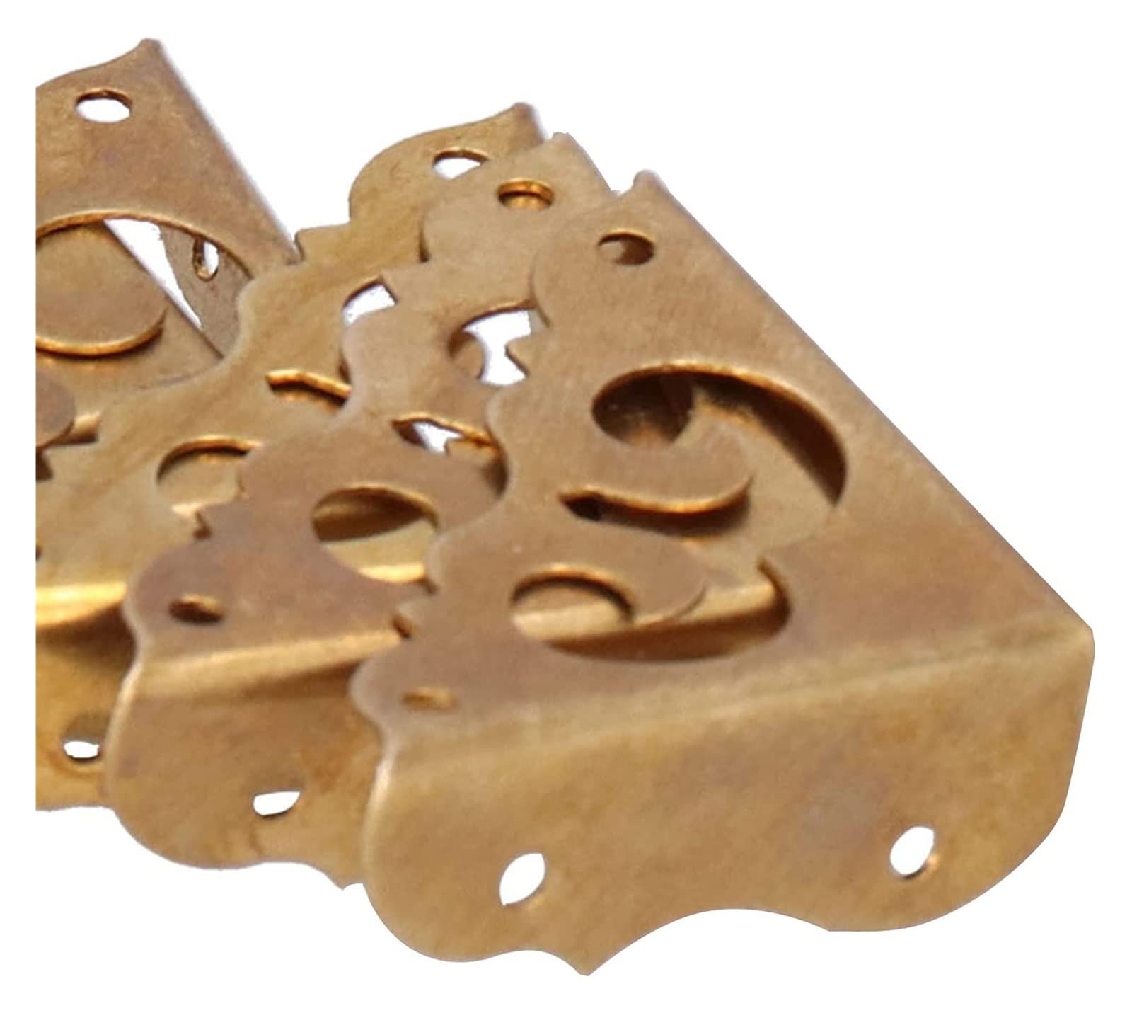 Protectores de esquinas, Esquinas decorativas de bronce antiguo la caja