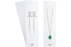 Premium White Necklace Display Cards