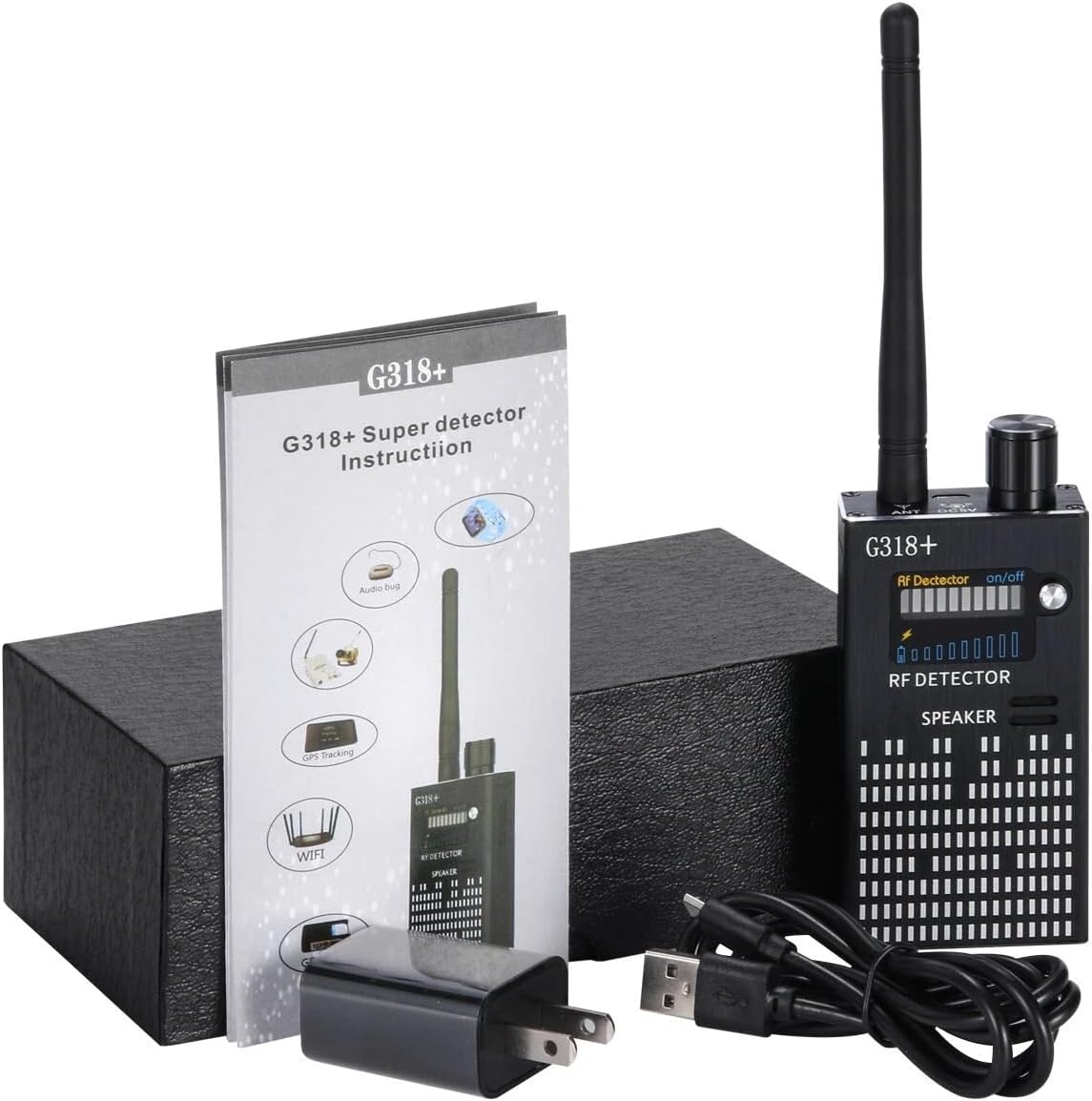 RF Signal Detector Bug Anti-spy Detector G318 Camera GPS Scan GSM Audio Finder