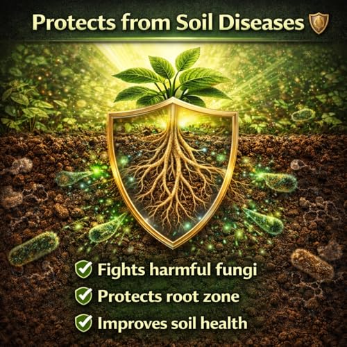 Image of Indian Gardens - Trichoderma plant fertilizer | Trichoderma Compost Enhancer | Root Booster Fertilizer | Eco-Friendly Growth Stimulator (200 Grams)