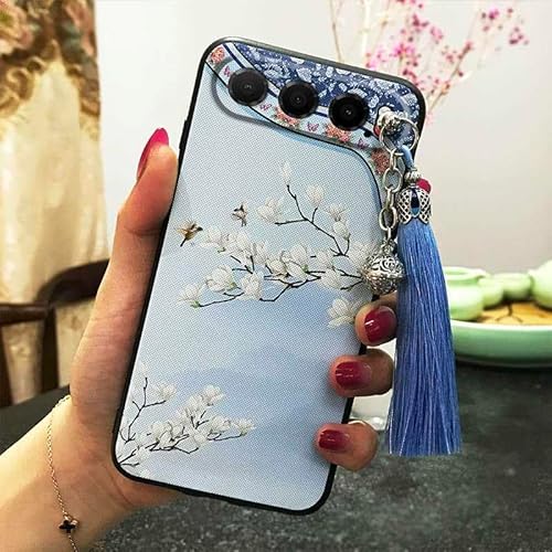 Phone Case Compatible with ZTE Nubia Air, Shockproof Silicone Bell Durable Soft case Protective Dirt-resistant Chinese Style Tas