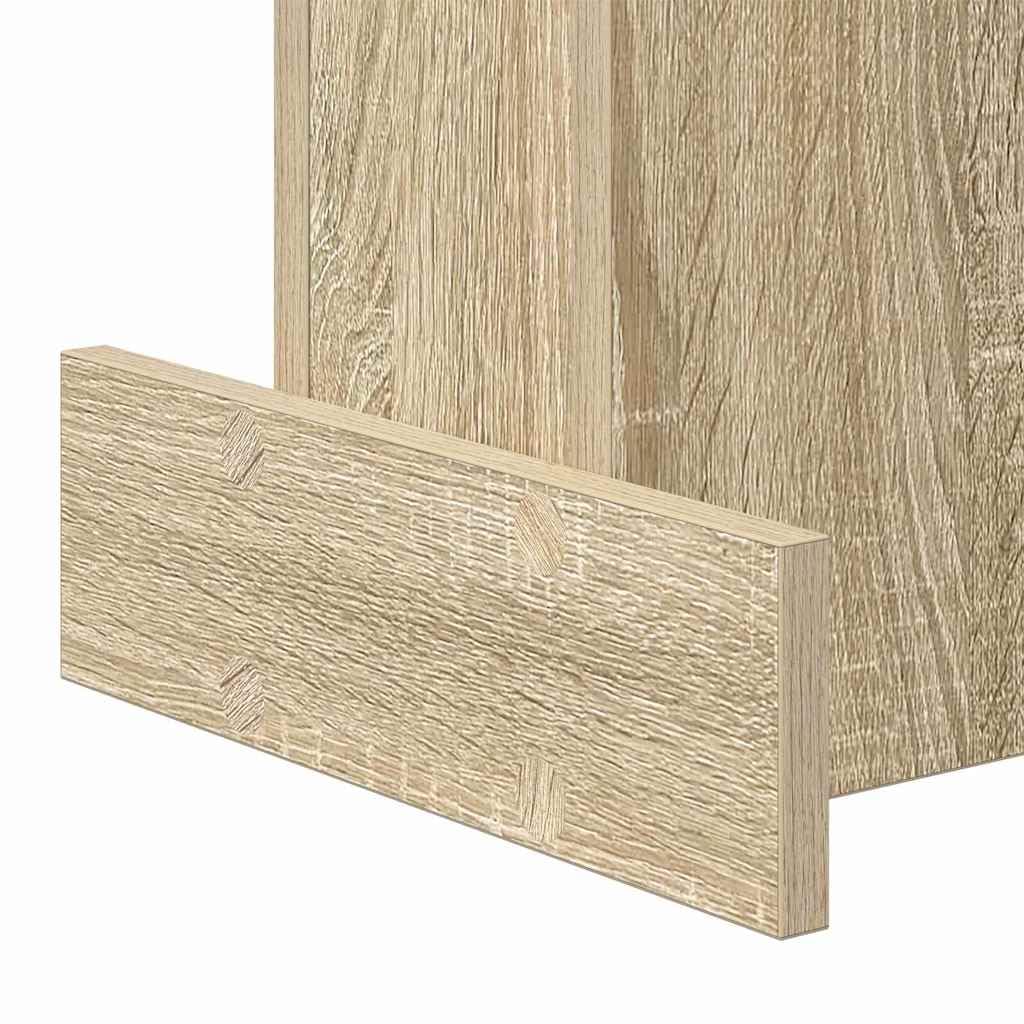 Tavolino in rovere Sonoma, 35,5 x 35 x 40 cm, con cassetto, per soggiorno, camera da letto, ufficio, moderno, salvaspazio, design organizer