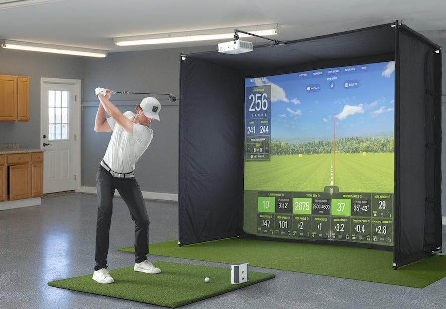 SkyTrak+ Golf Simulator Studio Pro Package - SkyTrak+ Launch Moni...