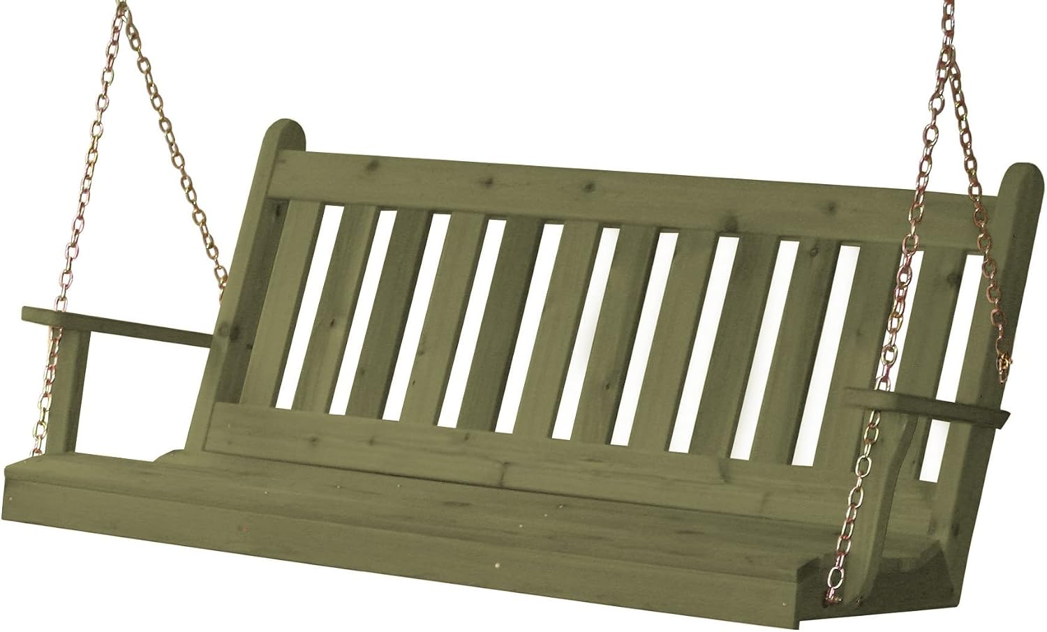 Furniture Barn USA - Porch Swing, Traditional English -Cedar 4ft- Cedar Stain
