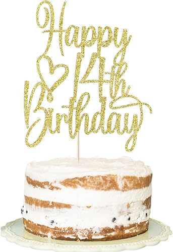 Miniatura 8 de FLORCMET - Decoración para pastel de cumpleaños 60 años con purpurina dorada, decoración para tartas de 60 años, decoración de pastel de 60 años