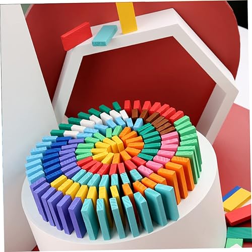 Miniatura 7 de ERINGOGO 120pcs dominó madera a granel niño coche de carreras