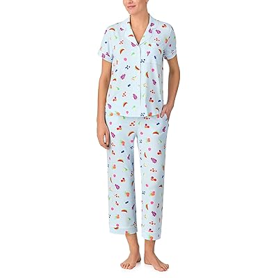 Kate Spade New York Short Sleeve Cropped PJ Set Women