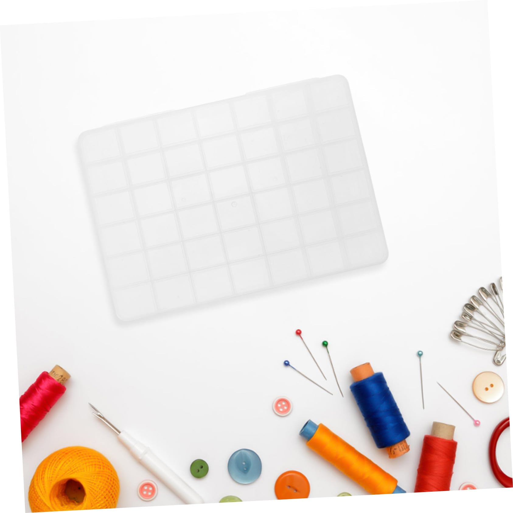 Mipcase 5 Pezzi Perline con Divisori Rimovibili Organizer Trasparente con Scomparti Regolabili per Gioielli Articoli da Cucito e Piccoli Accessori Contenitori in Plastica Chiari per Hobby