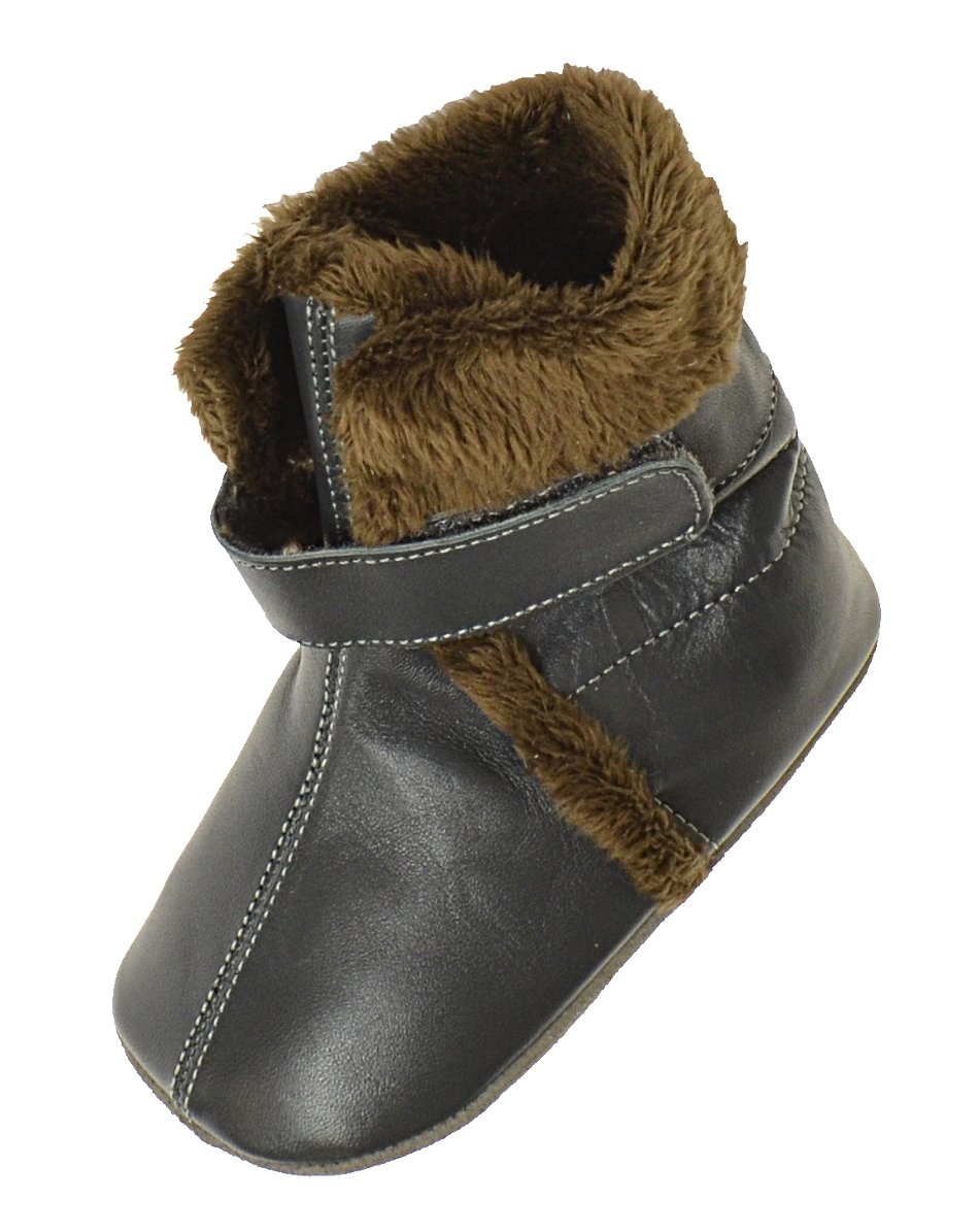Anna & Paul Krabbelschuhe ESKIMO Anthrazit (S(18/19), Anthrazit)