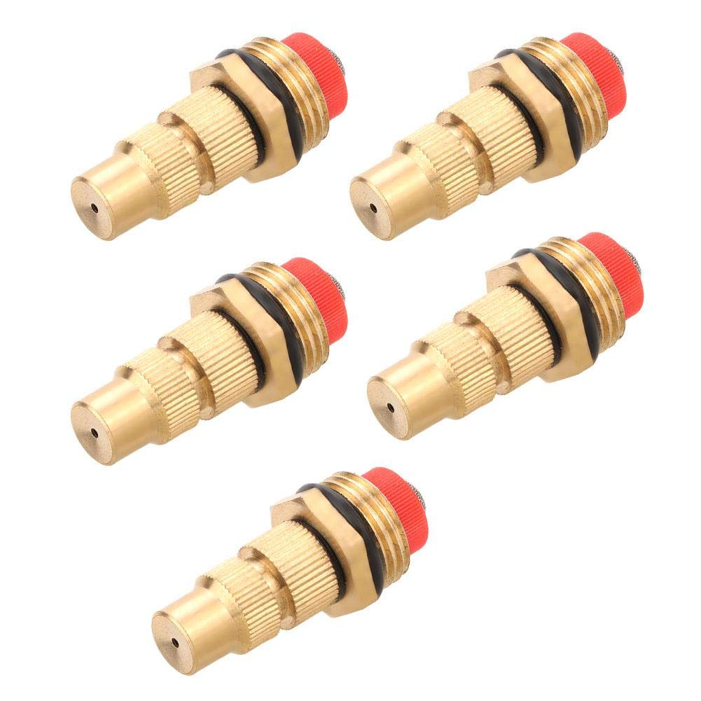 Cafopgrill 5 Pcs Spray Nozzles, G1/2'' 360 Degrees Rotation Garden Irrigation Sprinkler Misting Spray Nozzle Adjustable Watering Spray-Head