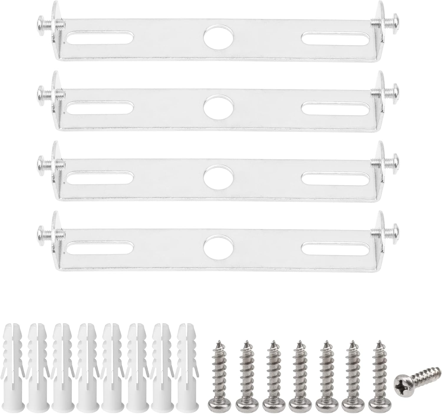 Rrina 4Pcs 4.53in/115mm Light Fixture Mounting Bracket for
