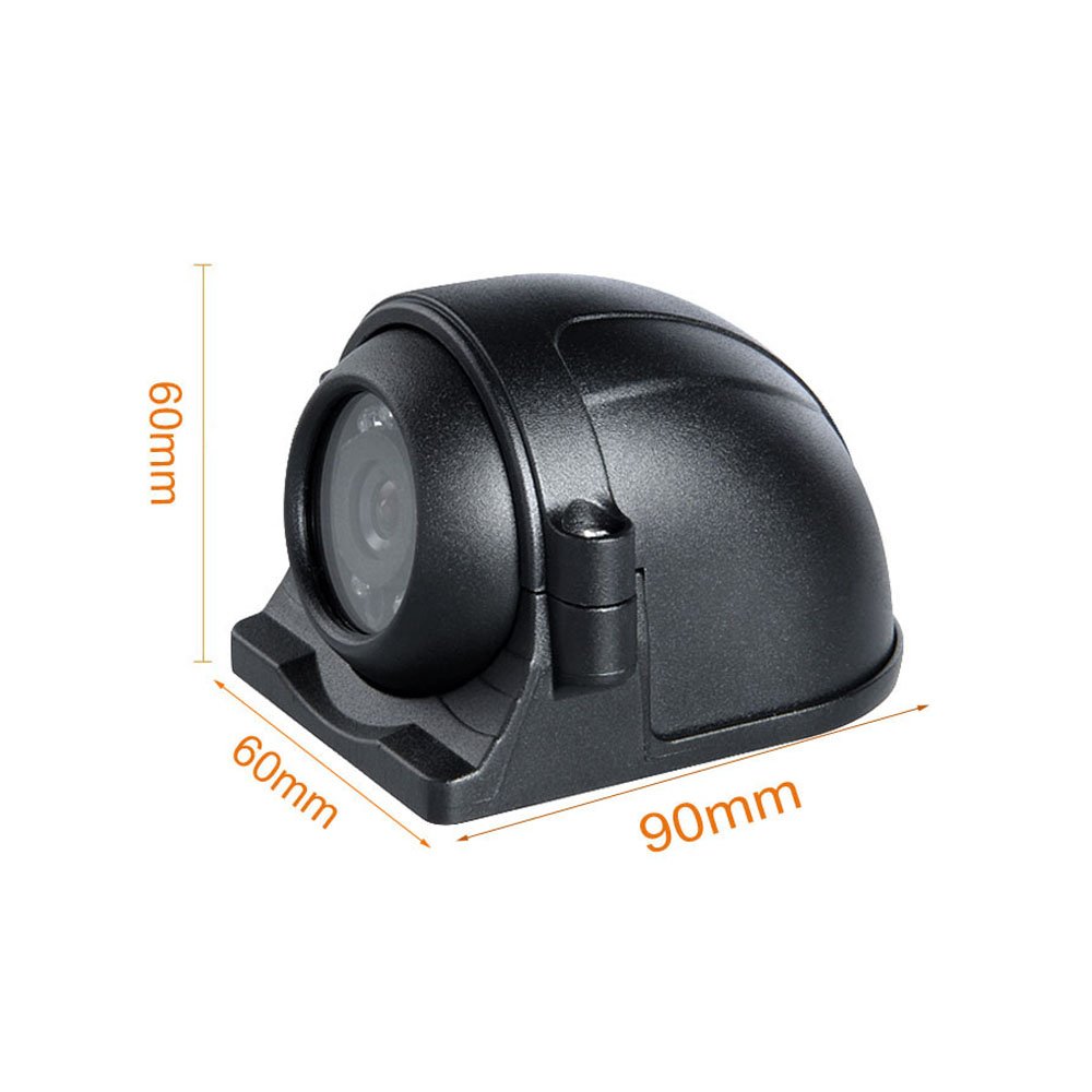 4Pin 12 LED Side Rear View Parking Reversing Backup Camera for Truck Bus Vehicle Monitor + 5M Video Cable 12V-24V (4Pin Chebian)