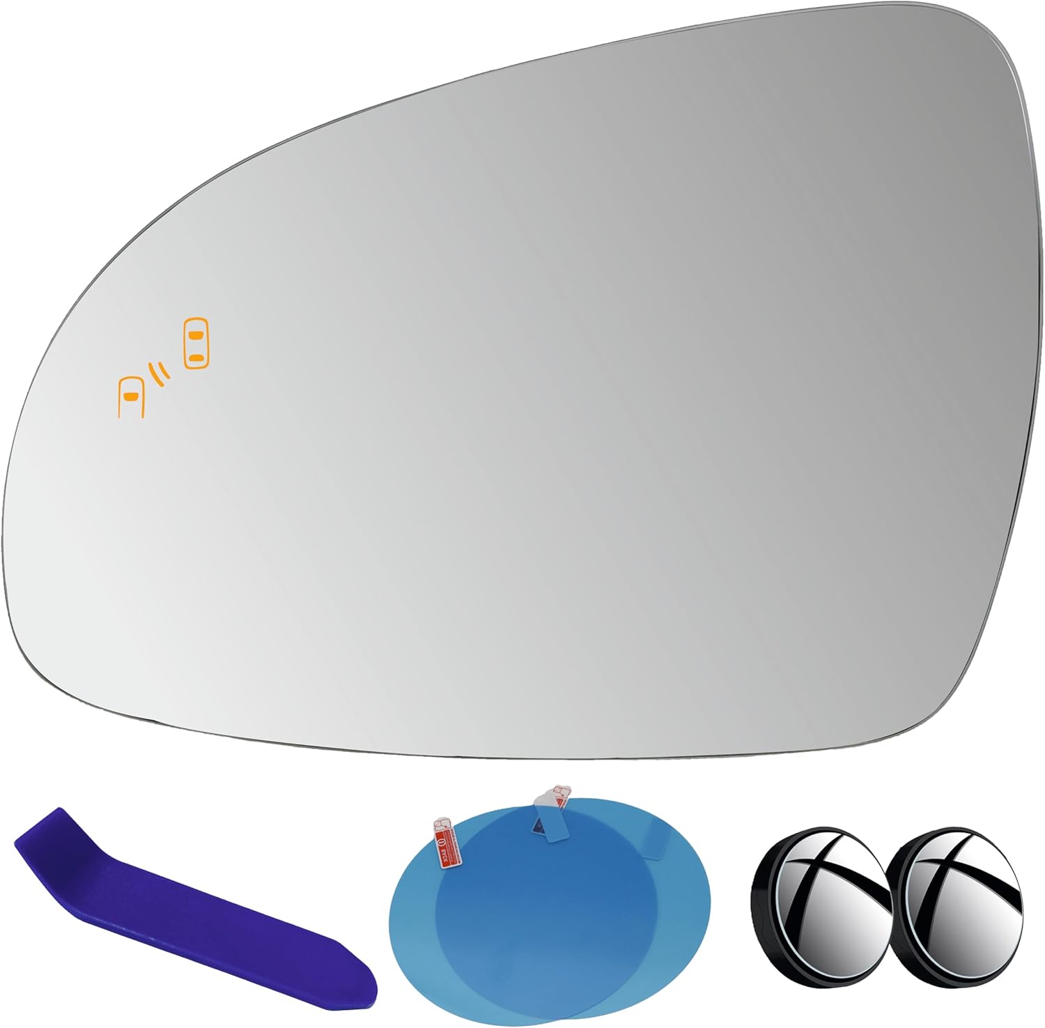 EAP Driver Side Mirror Glass Compatible with Kia Sportage 2017-2022, Heated with Blind Spot 87611D9090 87611D9010 87611D9080 KI1324125