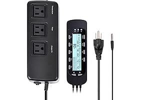 Reptile Day Night Timer by REPTI ZOO - Control Temperature for Reptiles,...