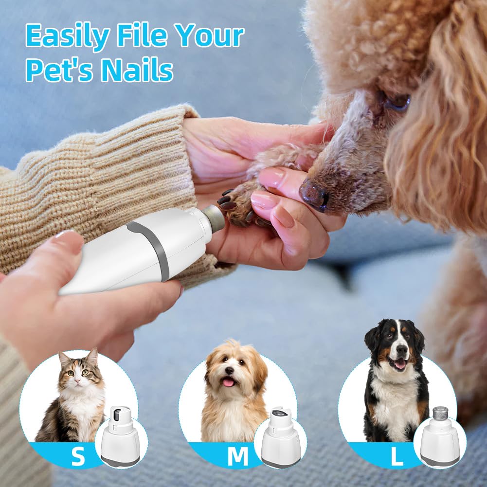 4 en 1 Tondeuse Chat Chien Set, Tondeuse silencieuse pour chat,USB-C,Tondeuses Professionnel Silencieux écran LCD pour Chats Chiens à Poils de Pattes Fesses et Poils Noués