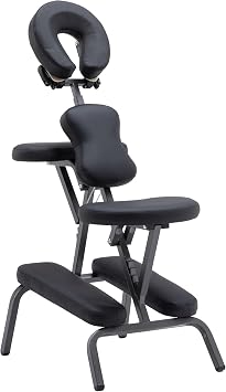 Portable Massage Chair with Carrying Bag for Salon Use Adjustable Face Cradle Tattoo and Spa Chair Heavy Duty with PU Leather Tool-Free Assembly