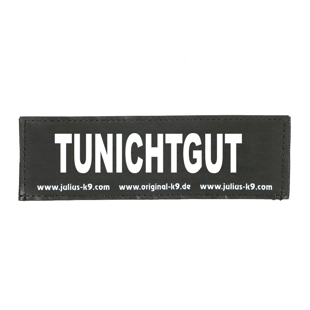 Interchangeable Patches, 1 pair, TUNICHTGUT, Size: Large, Black — image 1