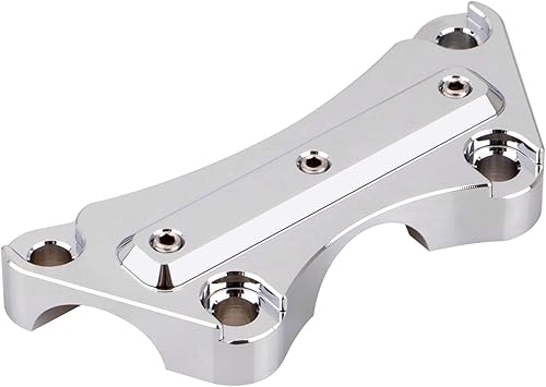 Miniatura 4 de Abrazadera cromada para manillar de motocicleta de 1 pulgada, abrazadera superior para Harley Electra Glide Road Glide Street Glide Road Glide Road