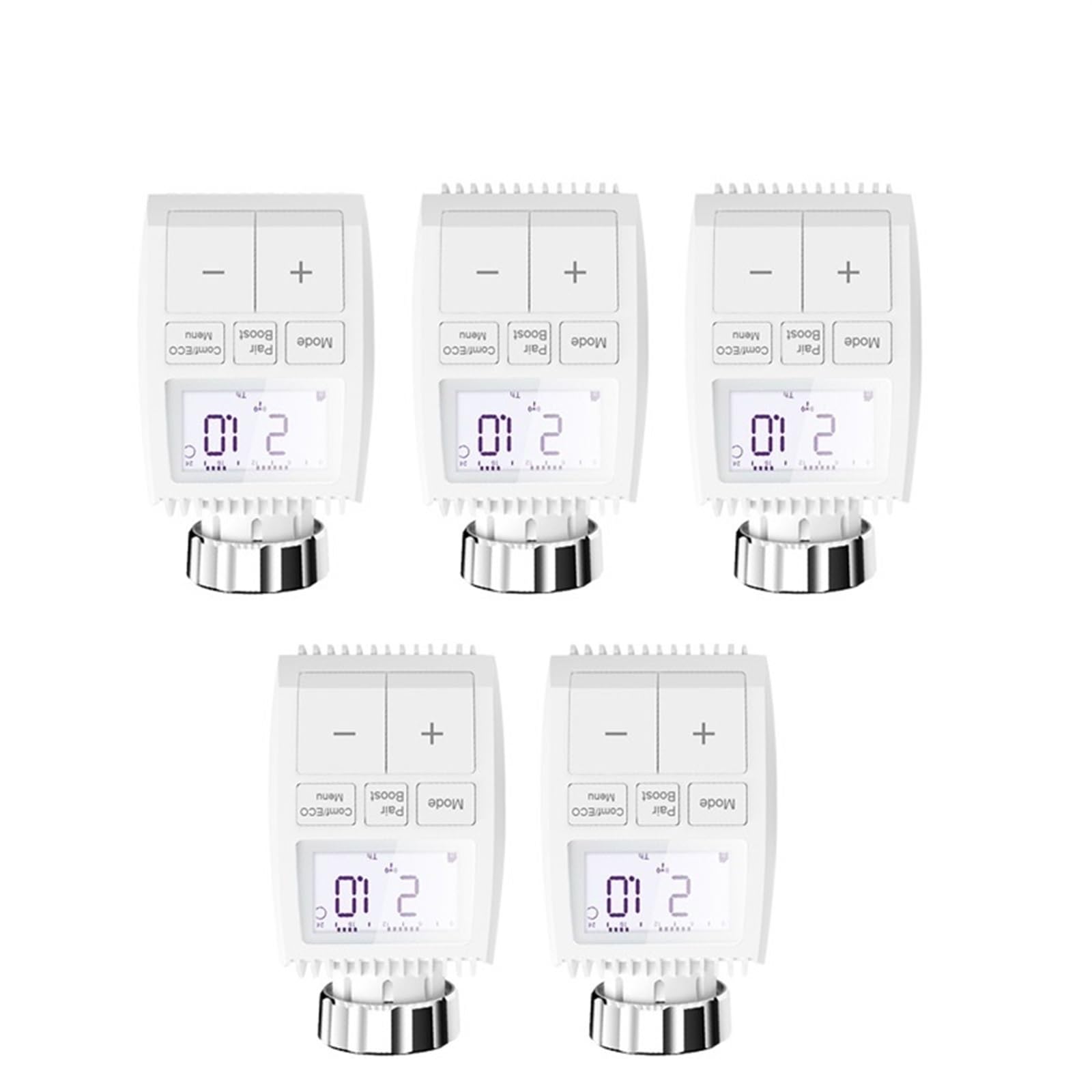 Attuatore for radiatore intelligente TRV App for valvola termostatica programmabile for radiatore Regolatore remoto della temperatura (Color : 5pcs TV01)